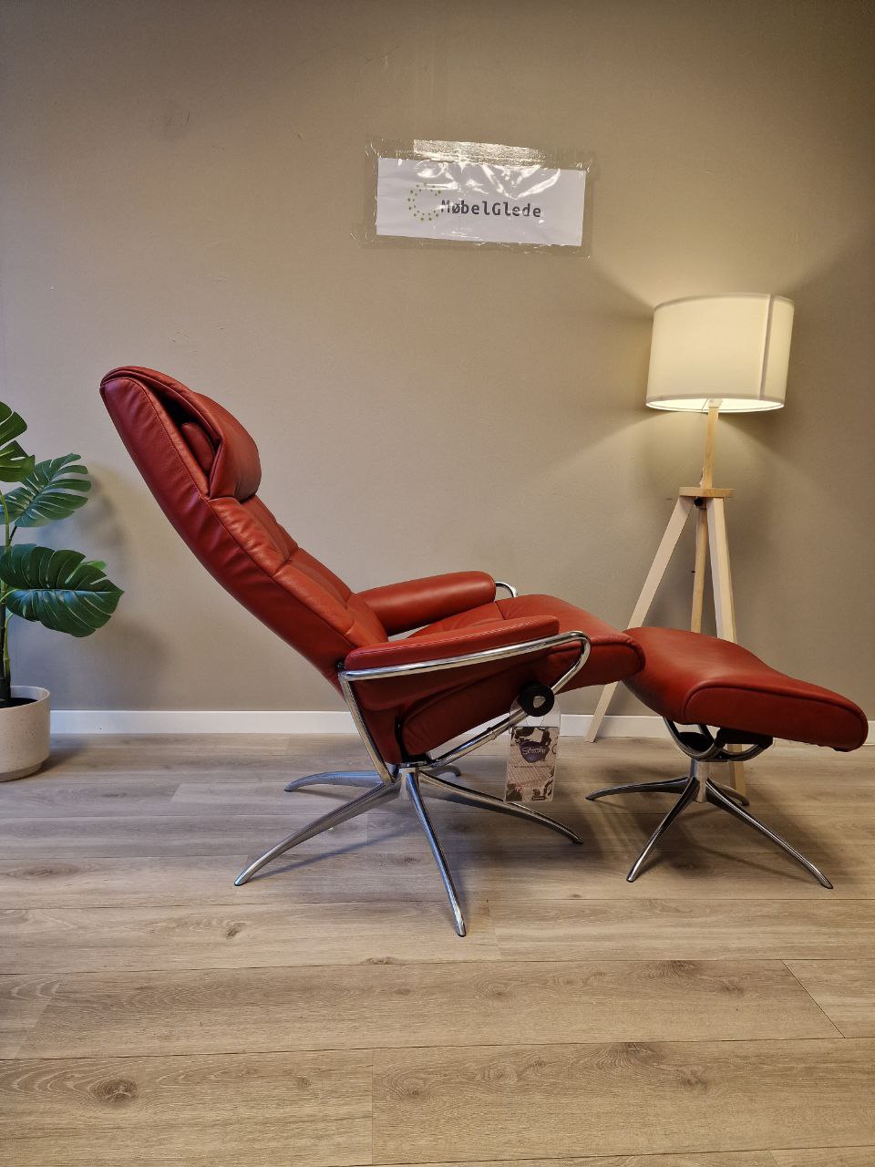 Stressless London lenestol m/krakk i rød