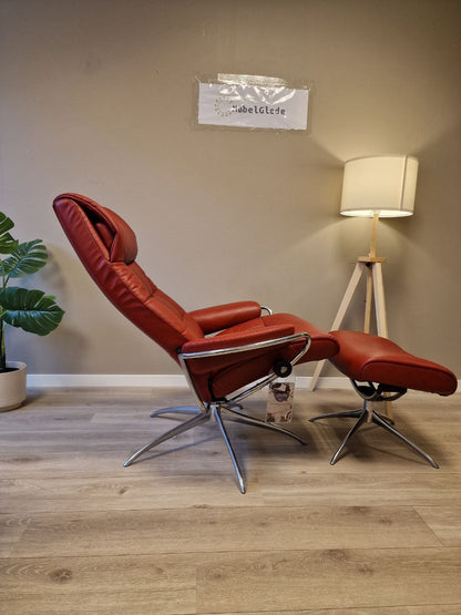 Stressless London lenestol m/krakk i rød