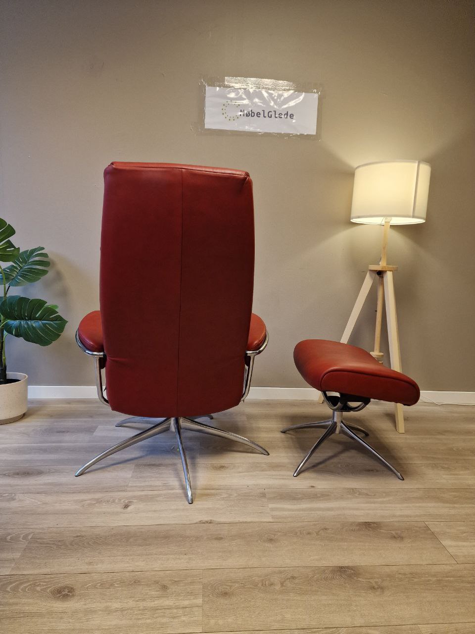 Stressless London lenestol m/krakk i rød