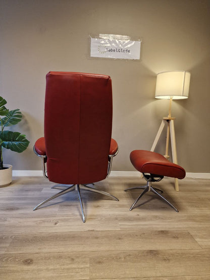 Stressless London lenestol m/krakk i rød