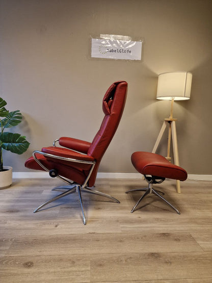 Stressless London lenestol m/krakk i rød