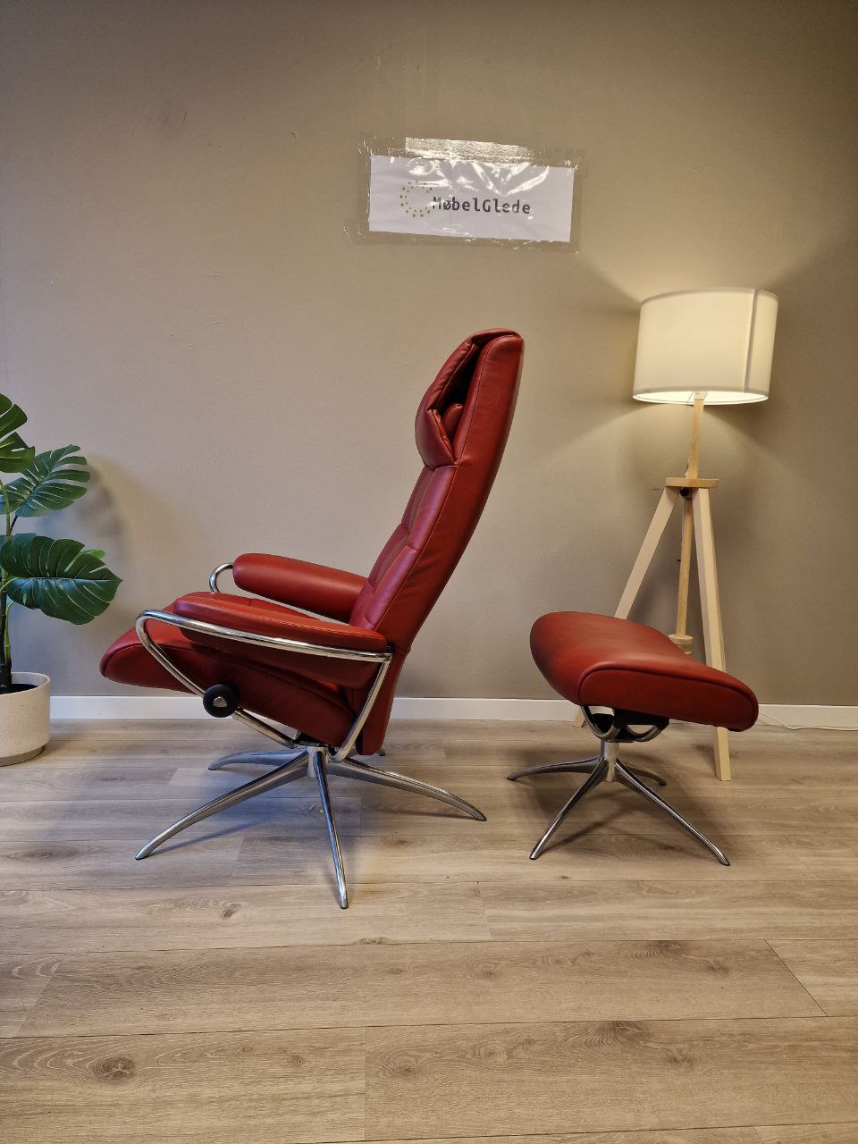 Stressless London lenestol m/krakk i rød