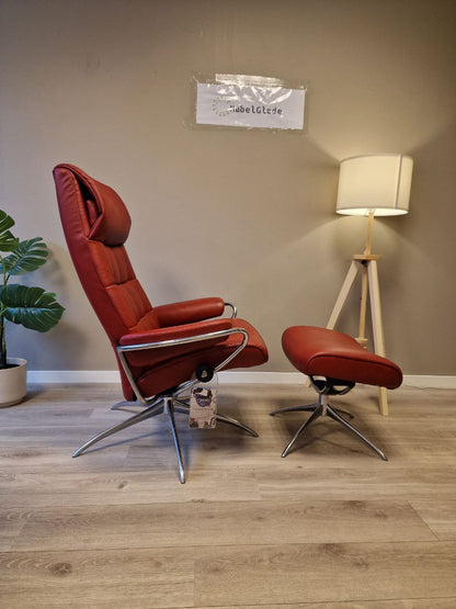 Stressless London lenestol m/krakk i rød