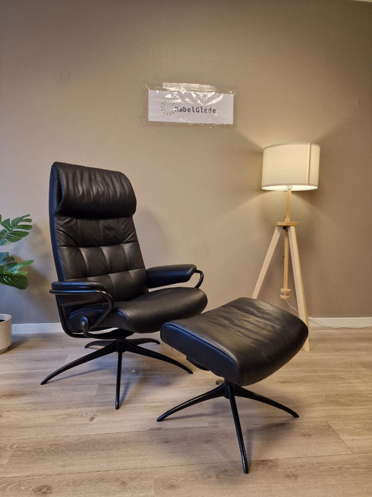 Stressless London lenestol m/krakk i svart