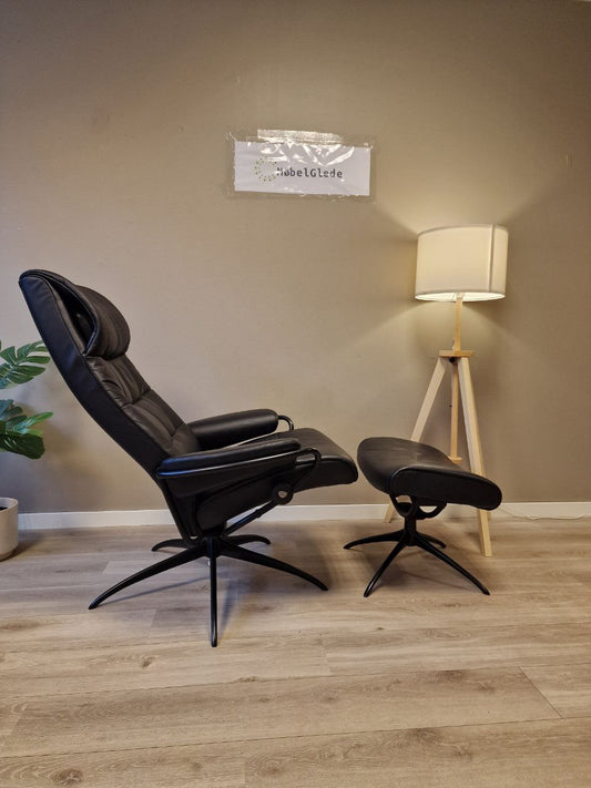 Stressless London lenestol m/krakk i svart