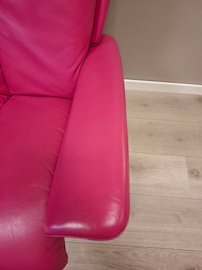 Brukt Stressless Magic (s) lenestol m/krakk i Rosa - naerbilde