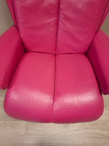 Brukt Stressless Magic (s) lenestol m/krakk i Rosa - helvisning