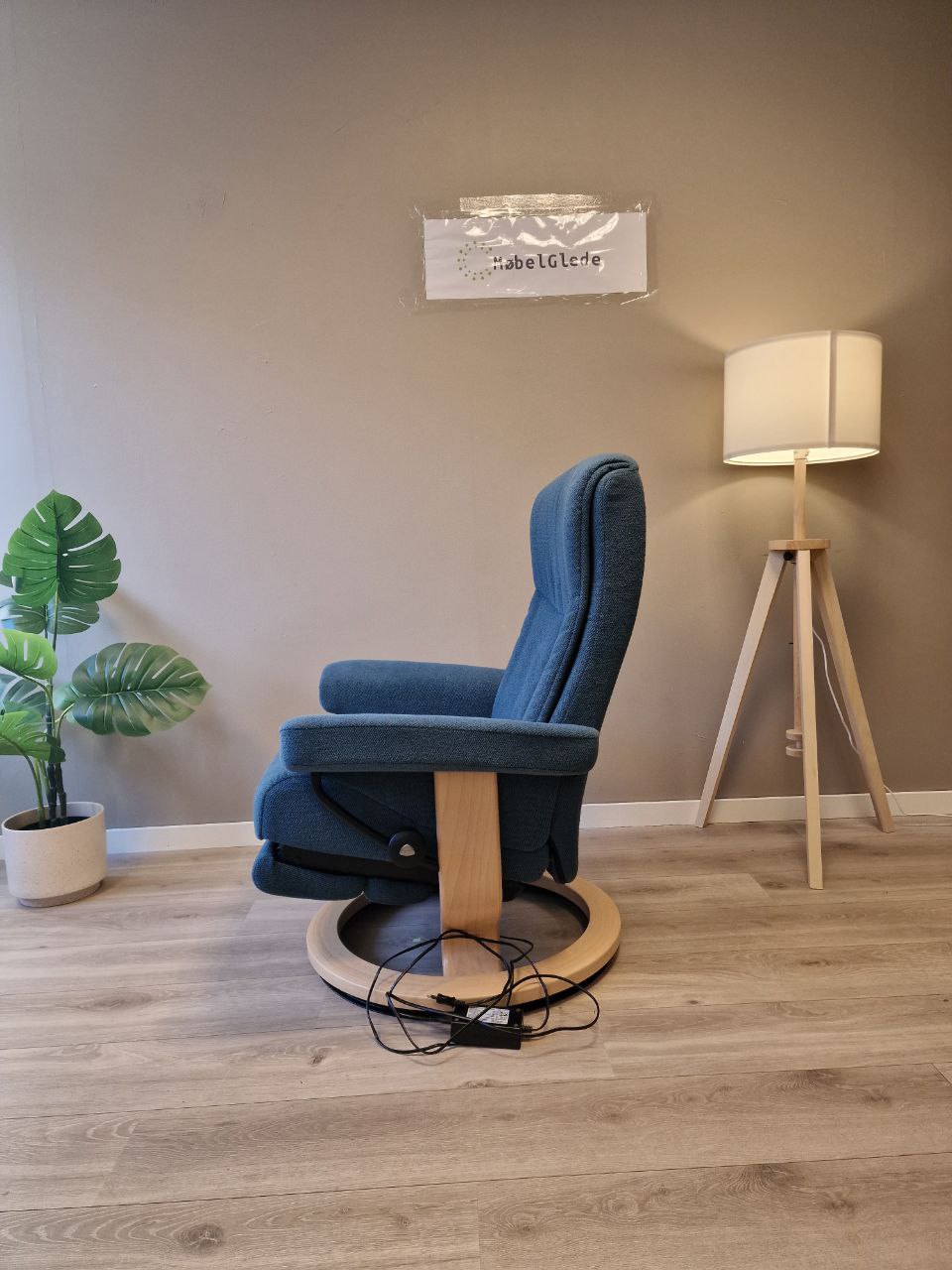 Stressless Dover Power lenestol (M) i blå