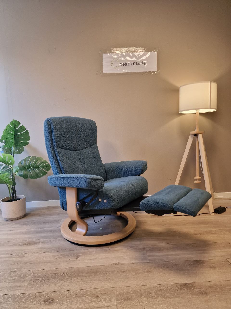 Stressless Dover Power lenestol (M) i blå