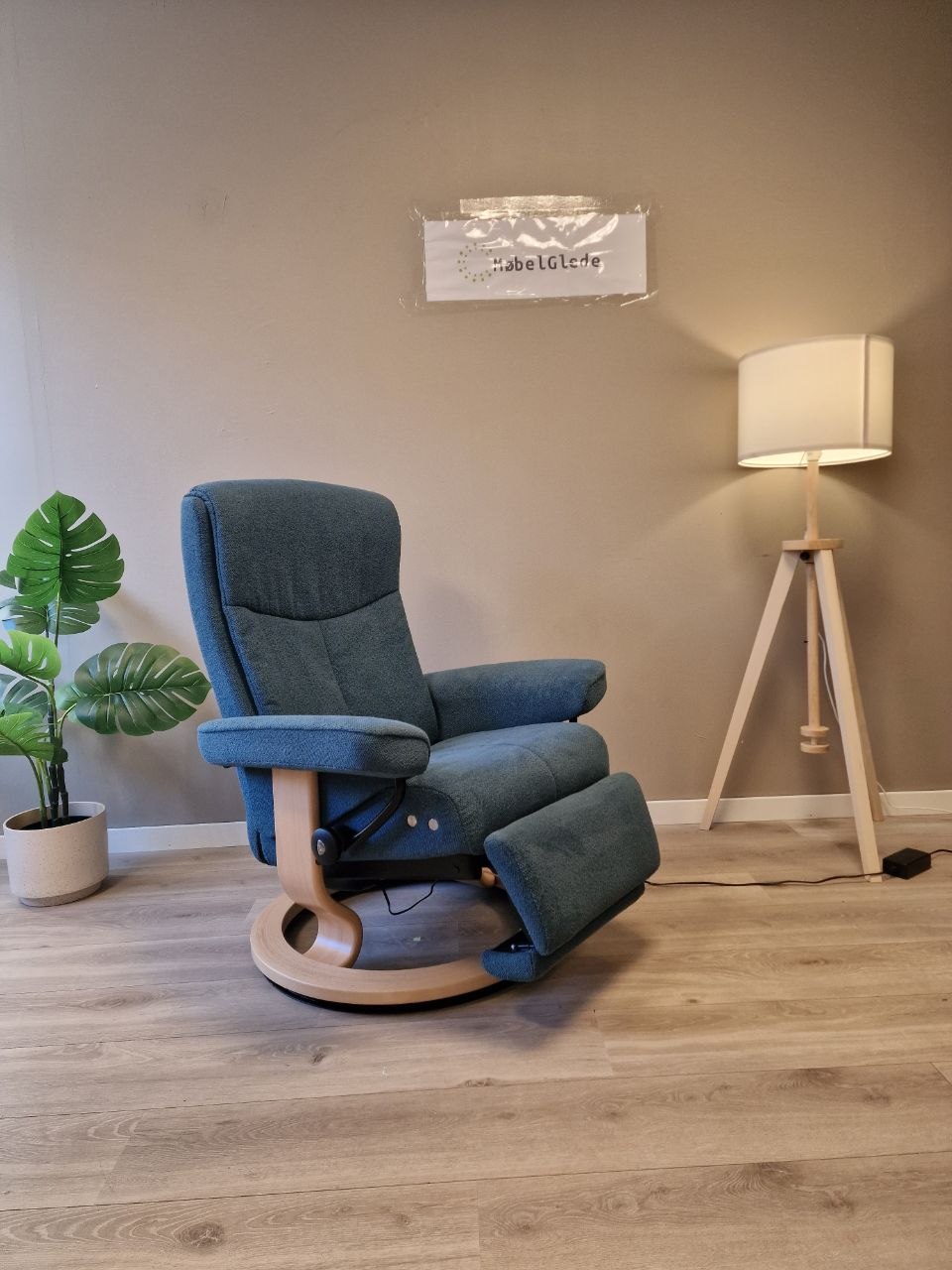 Stressless Dover Power lenestol (M) i blå