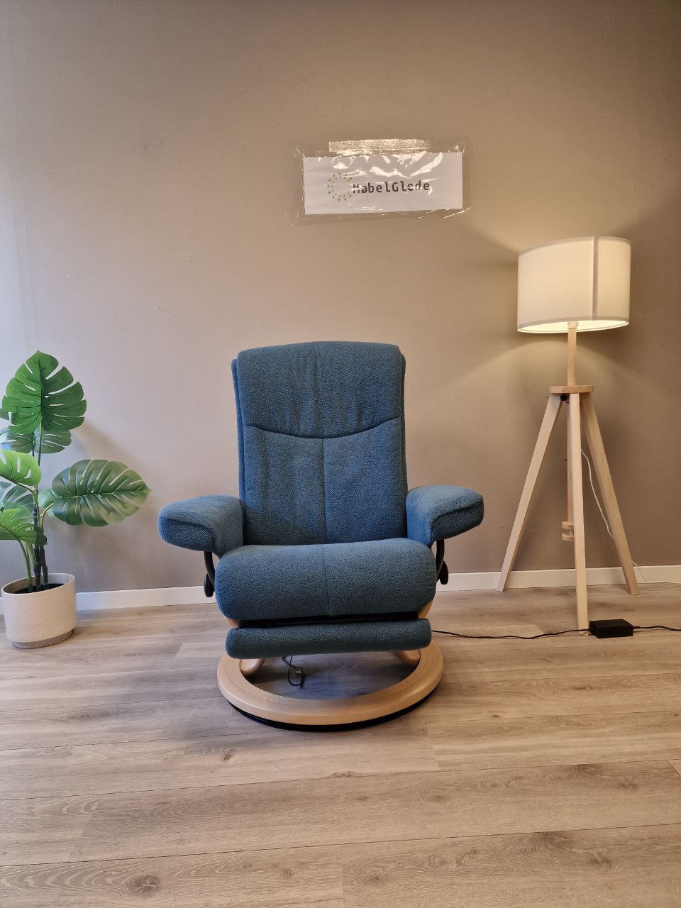 Stressless Dover Power lenestol (M) i blå