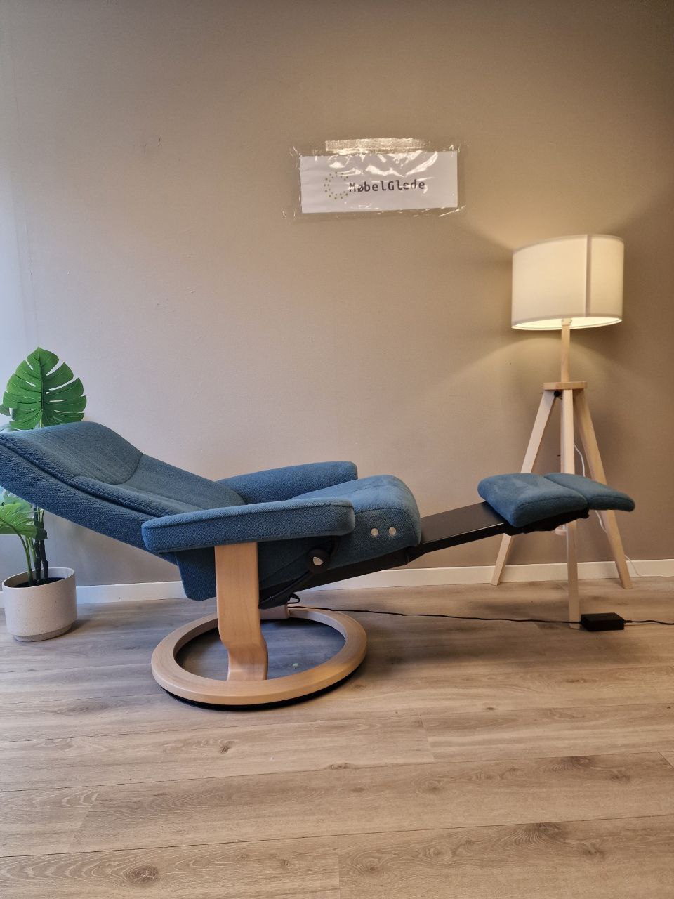 Stressless Dover Power lenestol (M) i blå