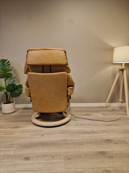 Stressless Reno Power Leg&Back lenestol (M) i cognac