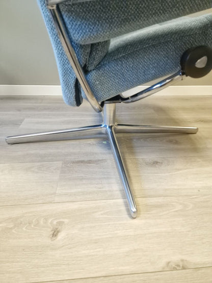 Stressless Tokyo lav lenestol i blå