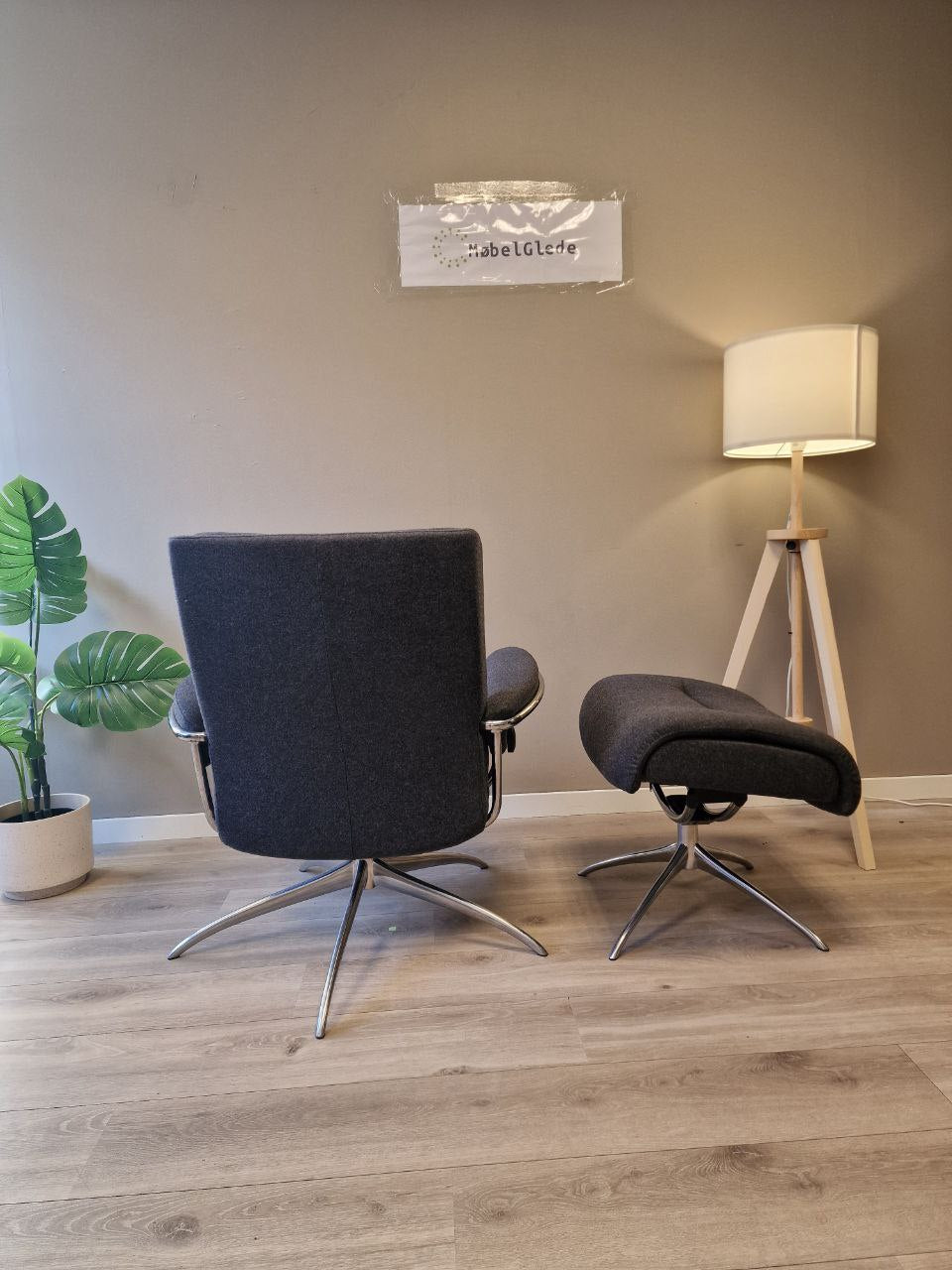 Stressless Tokyo lav lenestol m/krakk i grå