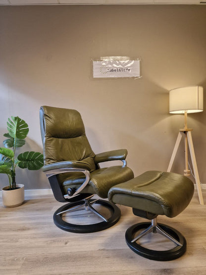 Stressless View (M) lenestol m/krakk i grønn