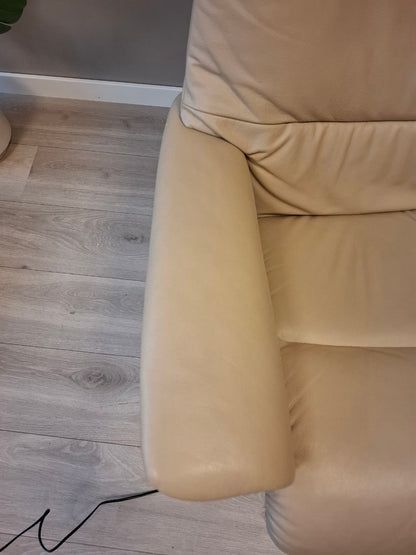 PENT BRUKT | Ekornes Stressless View Power lenestol (M) i beige