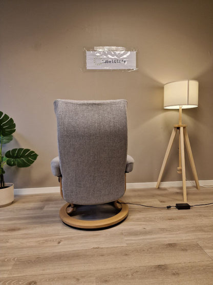 Stressless Wing Power lenestol (M) i grå
