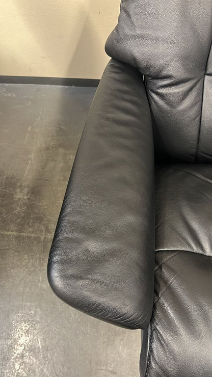 Stressless Ruby lenestol m/krakk i svart skinn