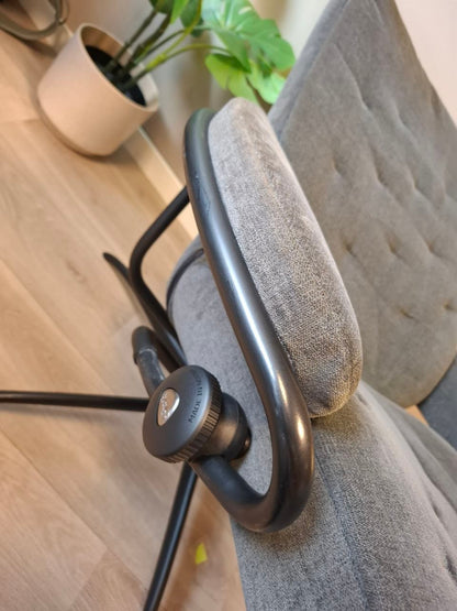 Ekornes Stressless Metro Lav lenestol i grått tekstil