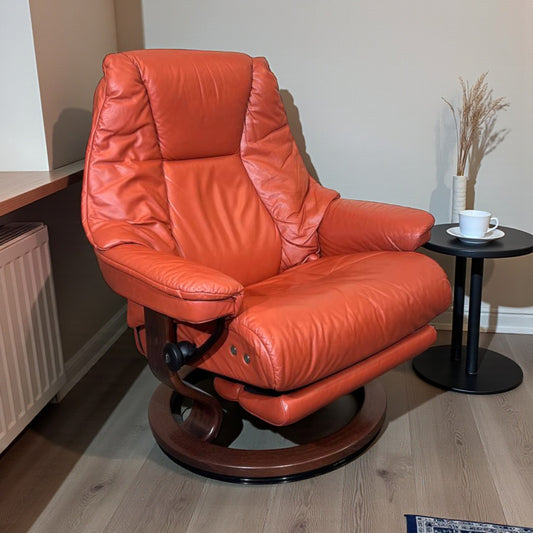 Stressless® Live (M) Power elektrisk lenestol innbygd fothviler Ekornes