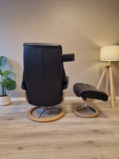 Stressless View signatur lenestol m/krakk i svart