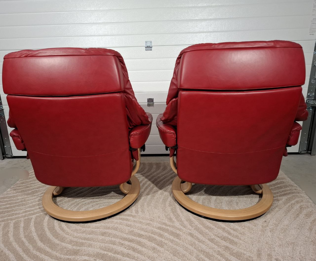 2stk Stressless Reno (L) med 2 krakk