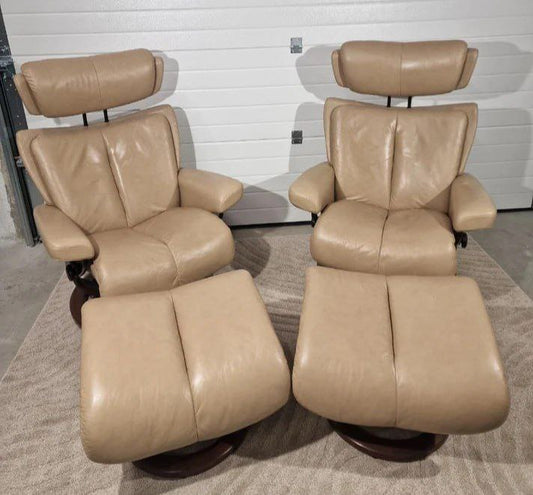 2stk Stressless® Ekornes Magic(m) lenestoler m/krakk