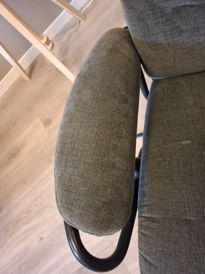 Ekornes Stressless Metro Lav lenestol i grått tekstil
