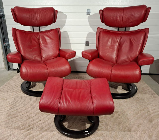 2stk Ekornes Stressless® Magic(m) lenestoler m/krakk