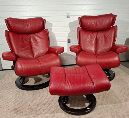 2stk Ekornes Stressless® Magic(m) lenestoler m/krakk
