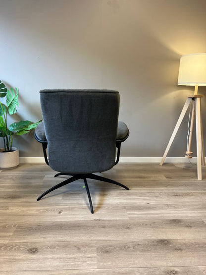 Ekornes Stressless Metro Lav lenestol i grått tekstil