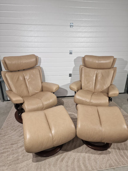 2stk Stressless® Ekornes Magic(m) lenestoler m/krakk