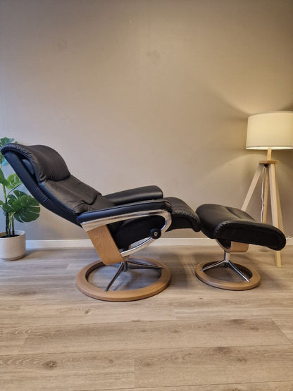 Stressless View signatur lenestol m/krakk i svart