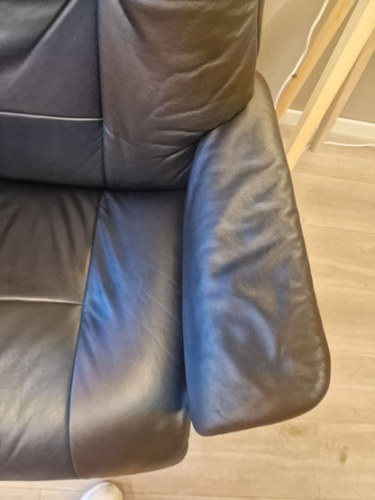 Stressless Mayfair (L) lenestol m/krakk i svart skinn