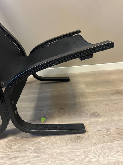 Siesta Classic hvilestol i svart skinn — Ingmar Relling