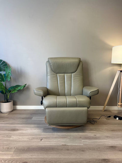 Stressless Bliss Power lenestol (L) i olivengrønt skinn