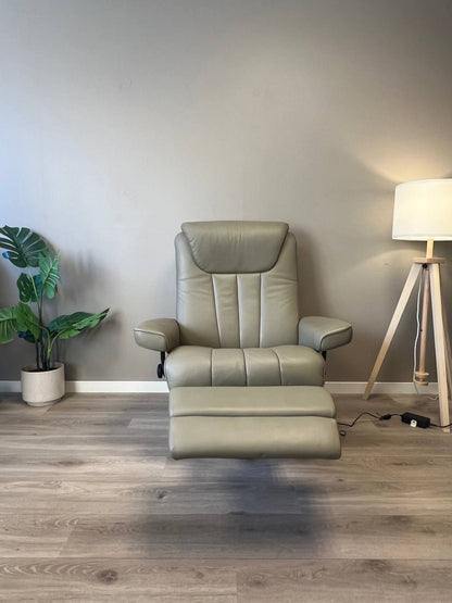 Stressless Bliss Power lenestol (L) i olivengrønt skinn