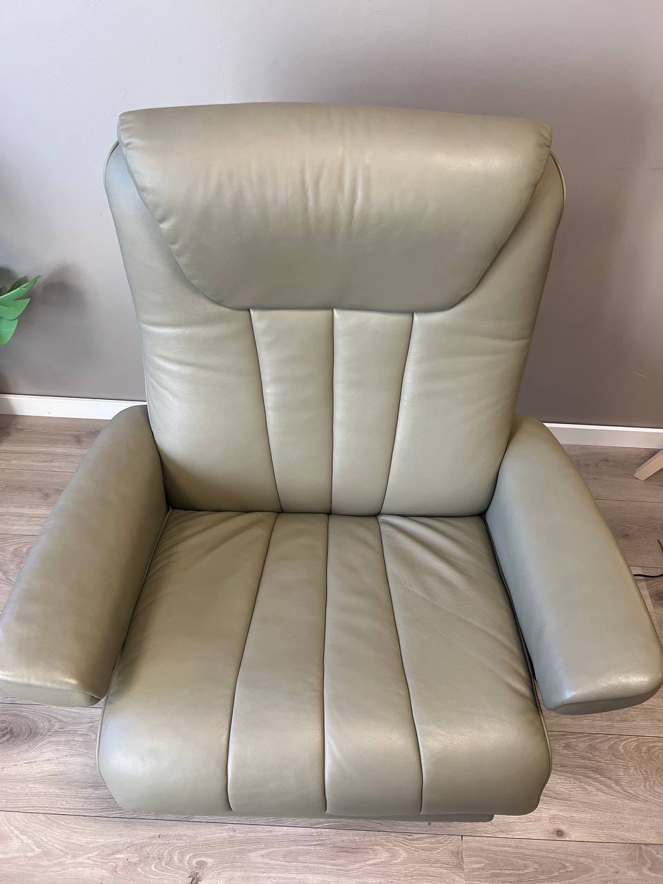 Stressless Bliss Power lenestol (L) i olivengrønt skinn
