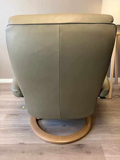 Stressless Bliss Power lenestol (L) i olivengrønt skinn
