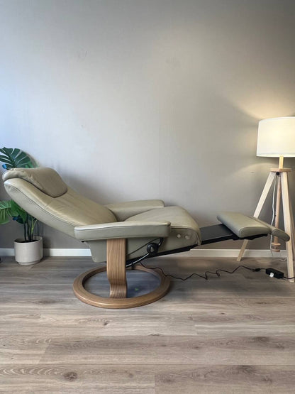 Stressless Bliss Power lenestol (L) i olivengrønt skinn