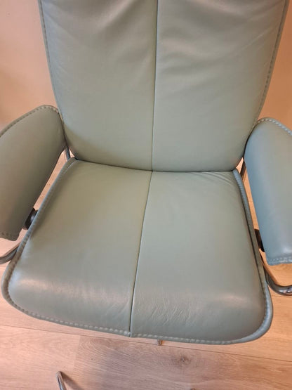 Ekornes Stressless City Star lenestol m/krakk i blå