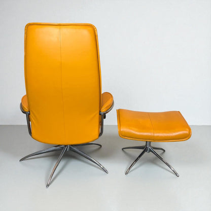 Stressless City Star lenestol m/krakk – Romslig Orange | MøbelGlede