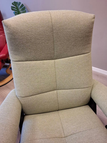 Stressless David (M) lenestol m/krakk i grønn tekstil
