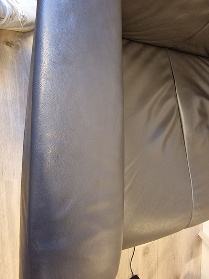 Stressless Dover Power lenestol (M) i grå skinn