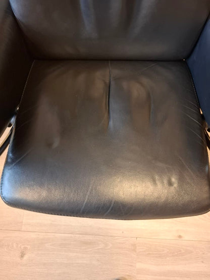 Stressless Jazz (M) lenestol m/krakk i svart skinn