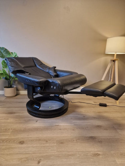 Stressless Live Power lenestol (L) i svart skinn