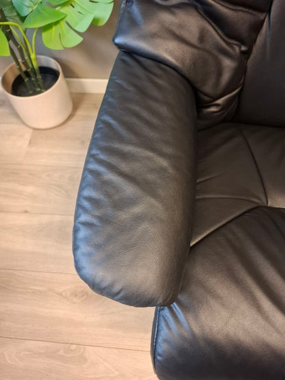 Stressless Live Power lenestol (L) i svart skinn