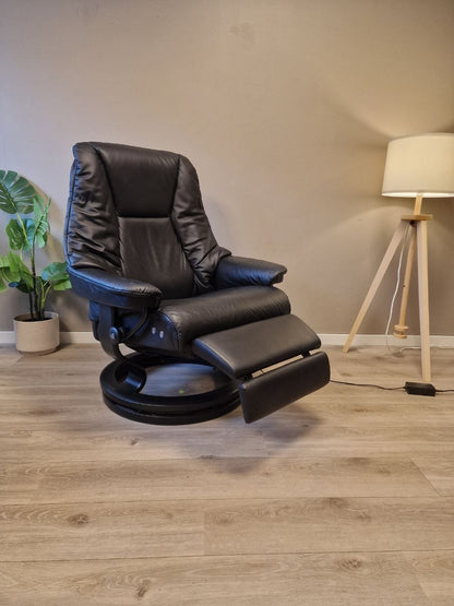 Stressless Live Power lenestol (L) i svart skinn