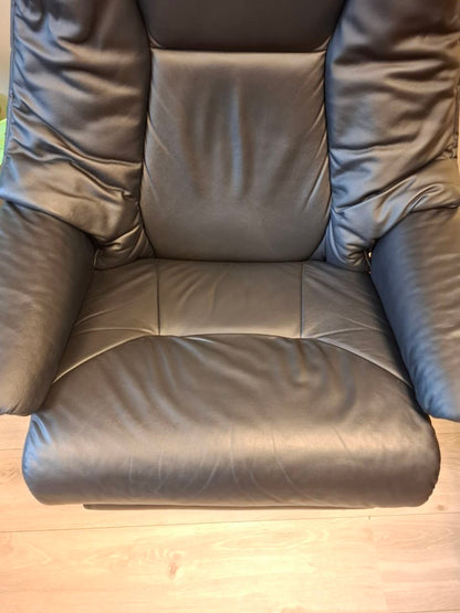 Stressless Live Power lenestol (L) i svart skinn